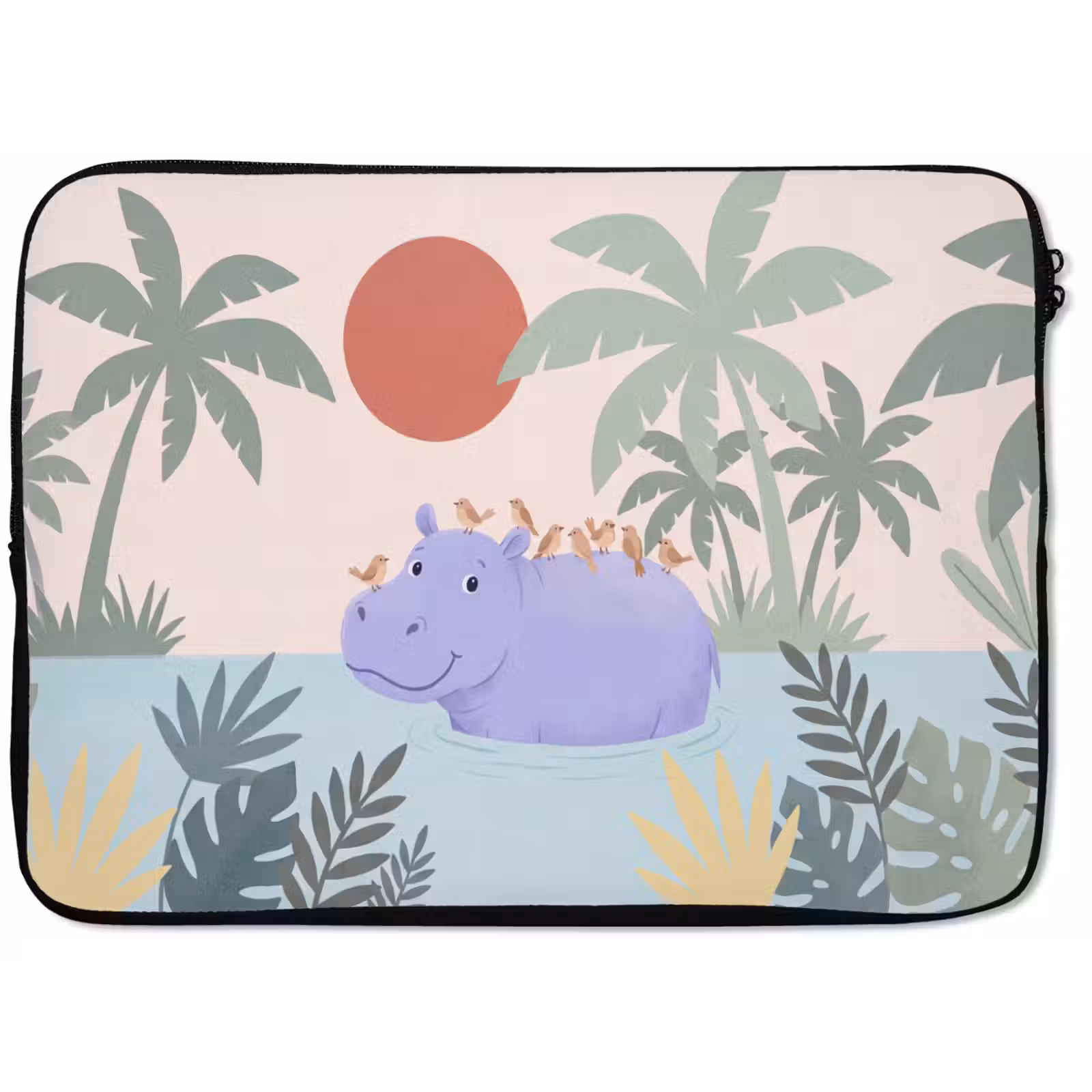 Laptop hülle - Tiere – Vogel – Wasser – Natur – Illustration — 1