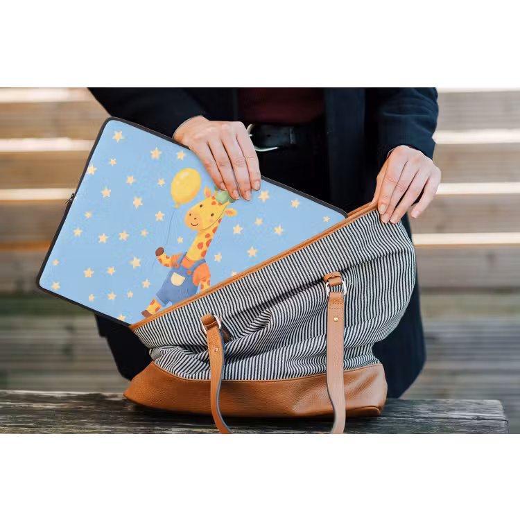 Laptop hülle - Tiere – Giraffe – Luftballon – Party – Kinderzimmer — 4