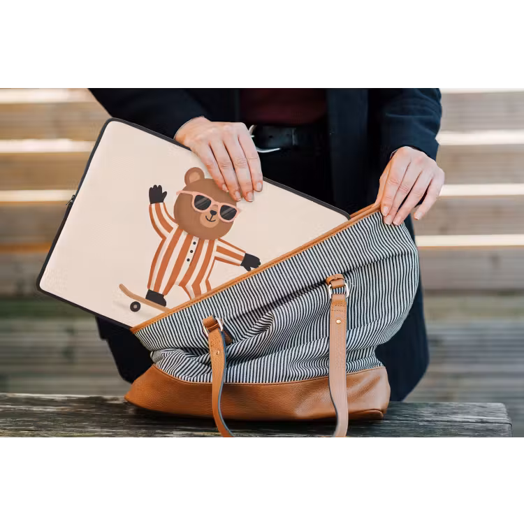 Laptop hülle - Tiere – Skateboard – Spiel – Zeichentrick – Rosa — 4