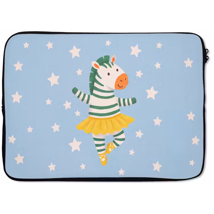 Laptop hülle - Tiere – Tanz – Illustration – Kinderzimmer – Sterne — 1
