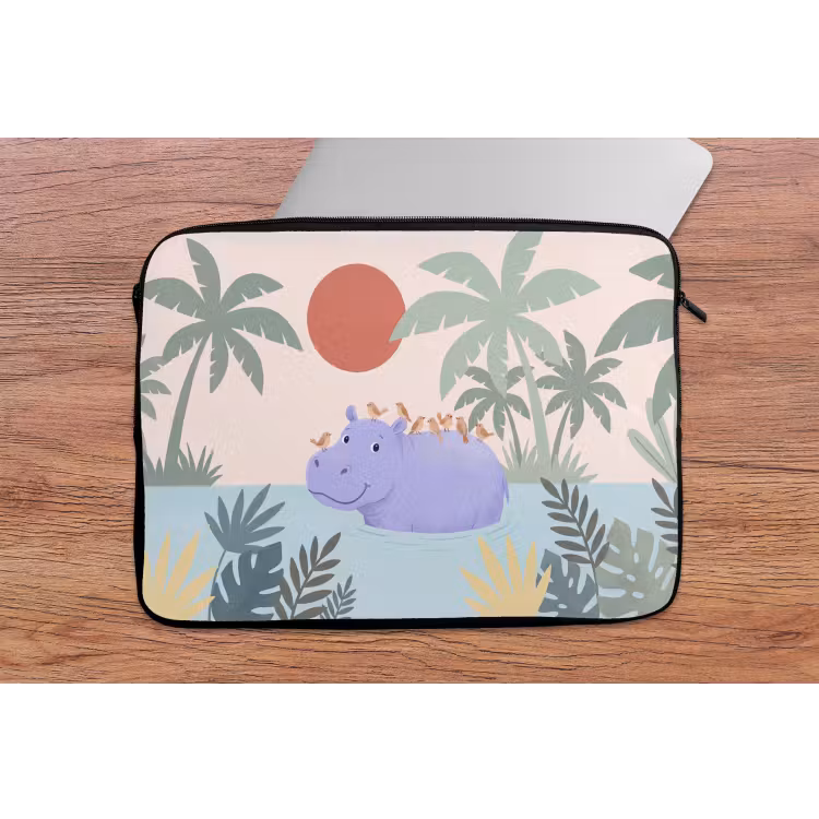 Laptop hülle - Tiere – Vogel – Wasser – Natur – Illustration — 2