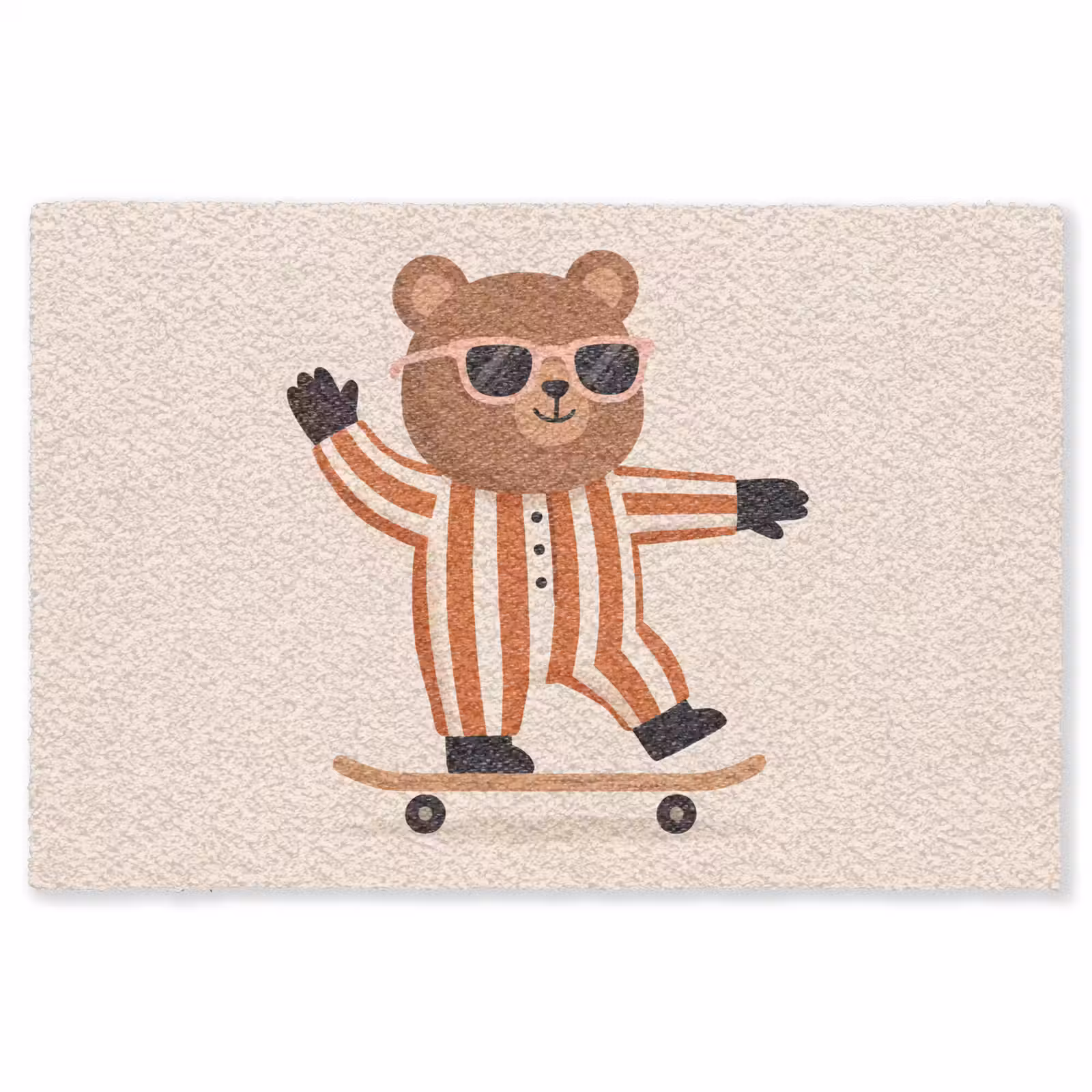 Teppich - Tiere – Skateboard – Spiel – Zeichentrick – Rosa — 1