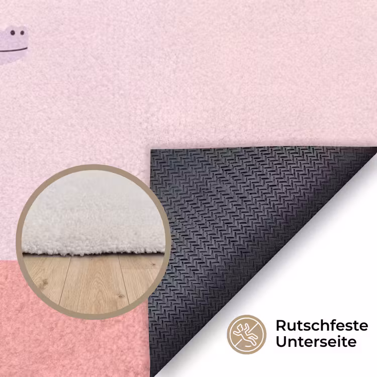 Teppich - Tiere – Skaten – Illustration – Verspielt – Rosa — 4