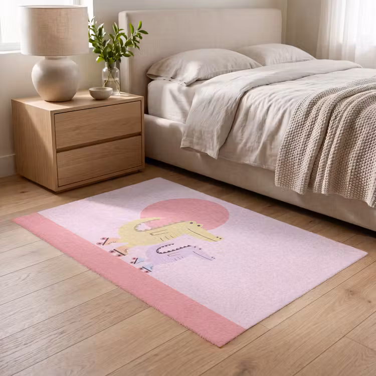 Teppich - Tiere – Skaten – Illustration – Verspielt – Rosa — 5