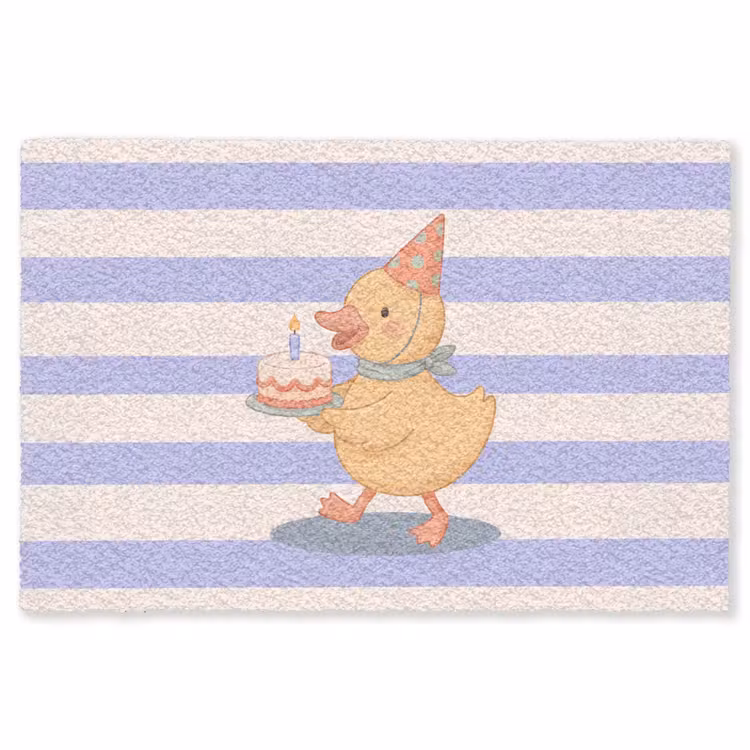 Teppich - Vogel – Fest – Torte – Kinder – Illustration — 1