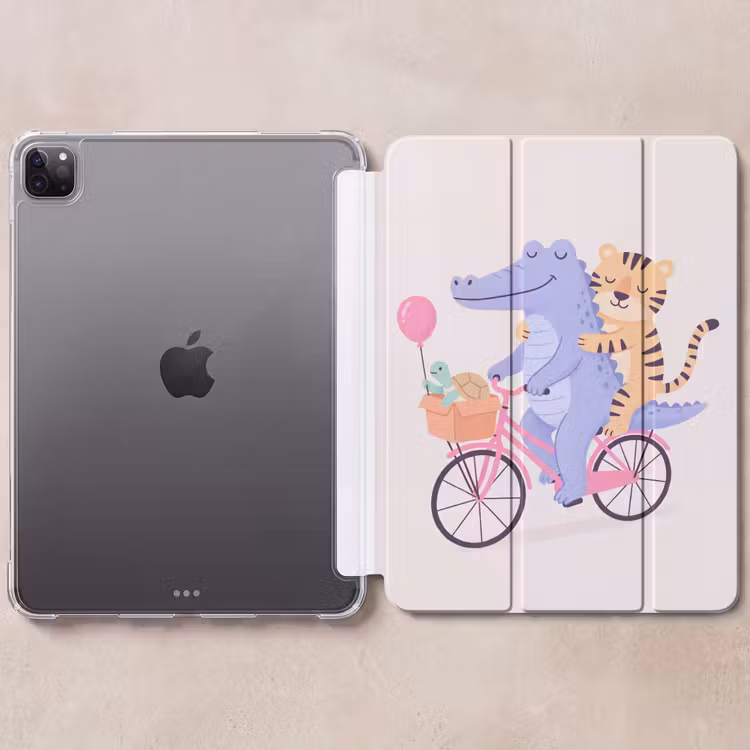 Tiere – Fahrrad – Freundschaft – Illustration – Rosa — 6