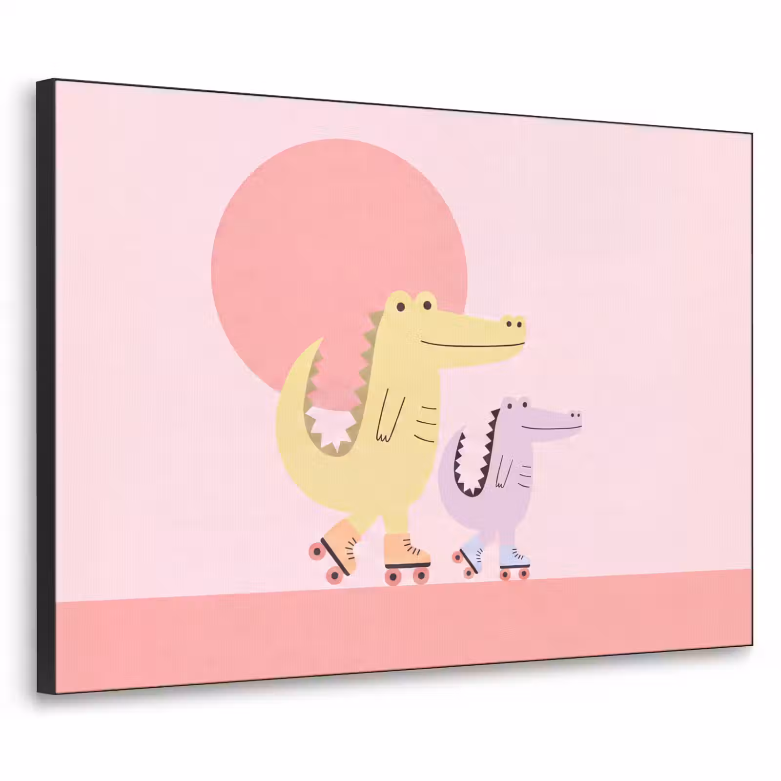 Art Frame - Tiere – Skaten – Illustration – Verspielt – Rosa — 1