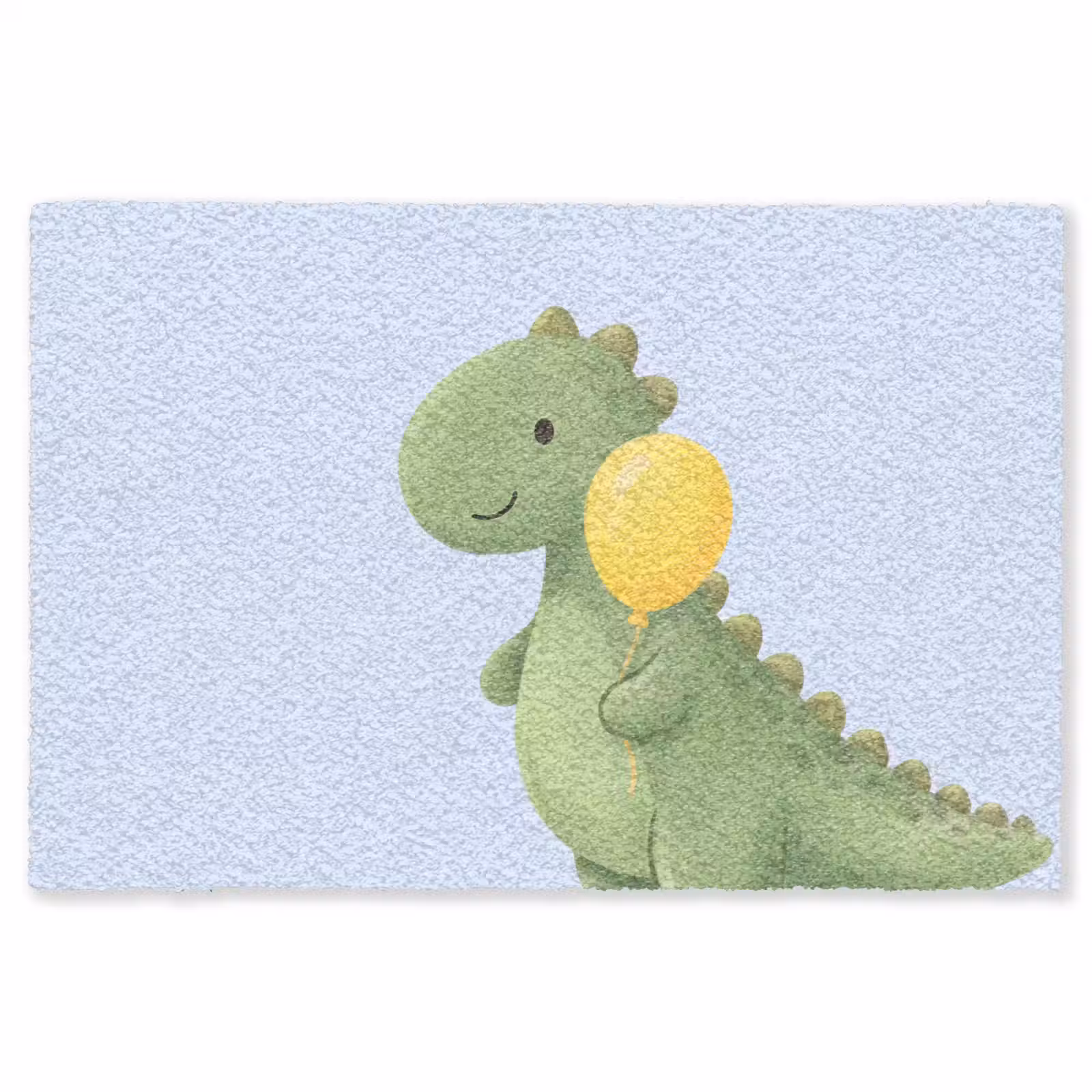Teppich - Dinosaurier – Luftballon – Kinderzimmer – Illustration – Grün — 1
