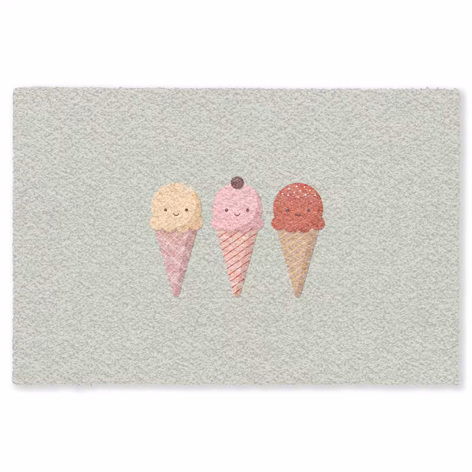 Teppich - Eis – Eistüten – Essen – Illustration – Fröhlich — 1