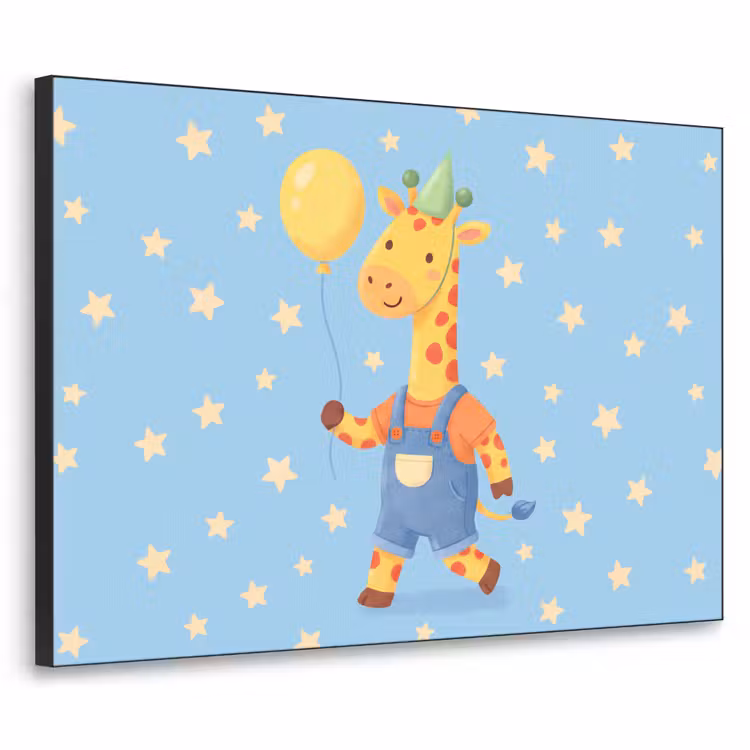 Art Frame - Tiere – Giraffe – Luftballon – Party – Kinderzimmer — 1