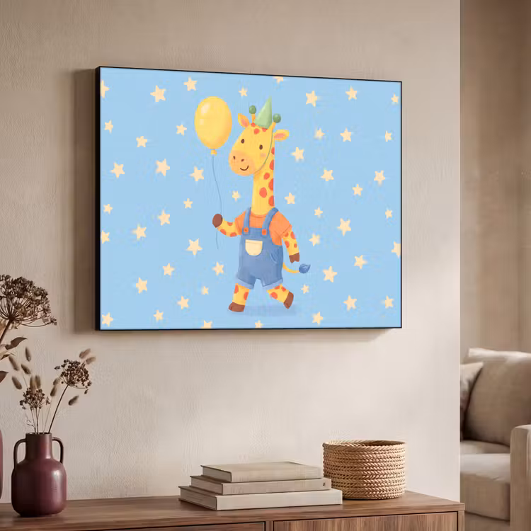 Art Frame - Tiere – Giraffe – Luftballon – Party – Kinderzimmer — 3