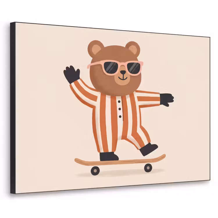Art Frame - Tiere – Skateboard – Spiel – Zeichentrick – Rosa — 1