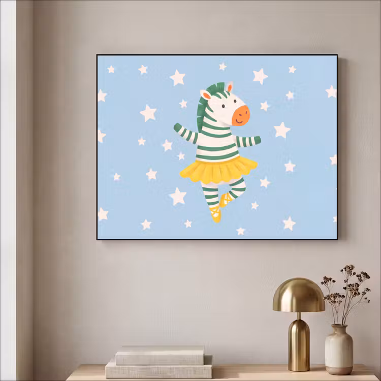 Art Frame - Tiere – Tanz – Illustration – Kinderzimmer – Sterne — 4