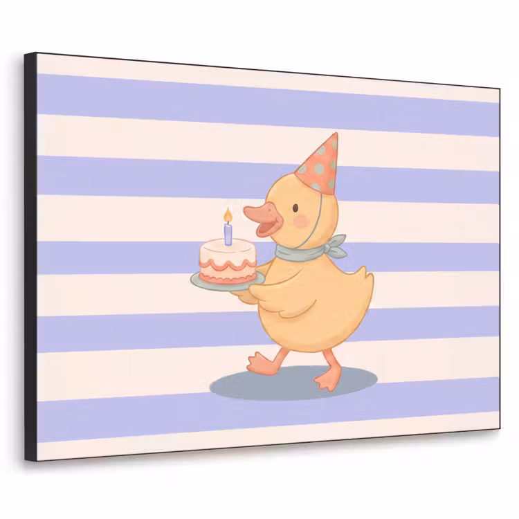 Art Frame - Vogel – Fest – Torte – Kinder – Illustration — 1