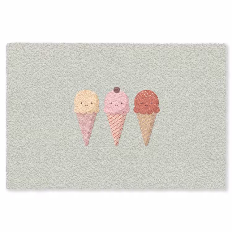 Teppich - Eis – Eistüten – Essen – Illustration – Fröhlich — 1