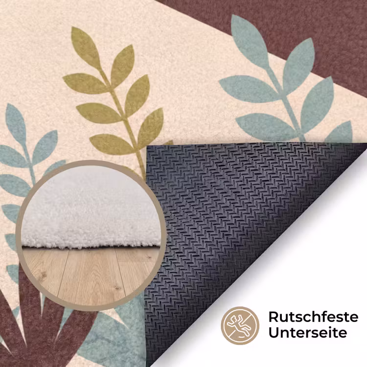 Teppich - Tiere – Mutter – Baby – Natur – Grün — 4