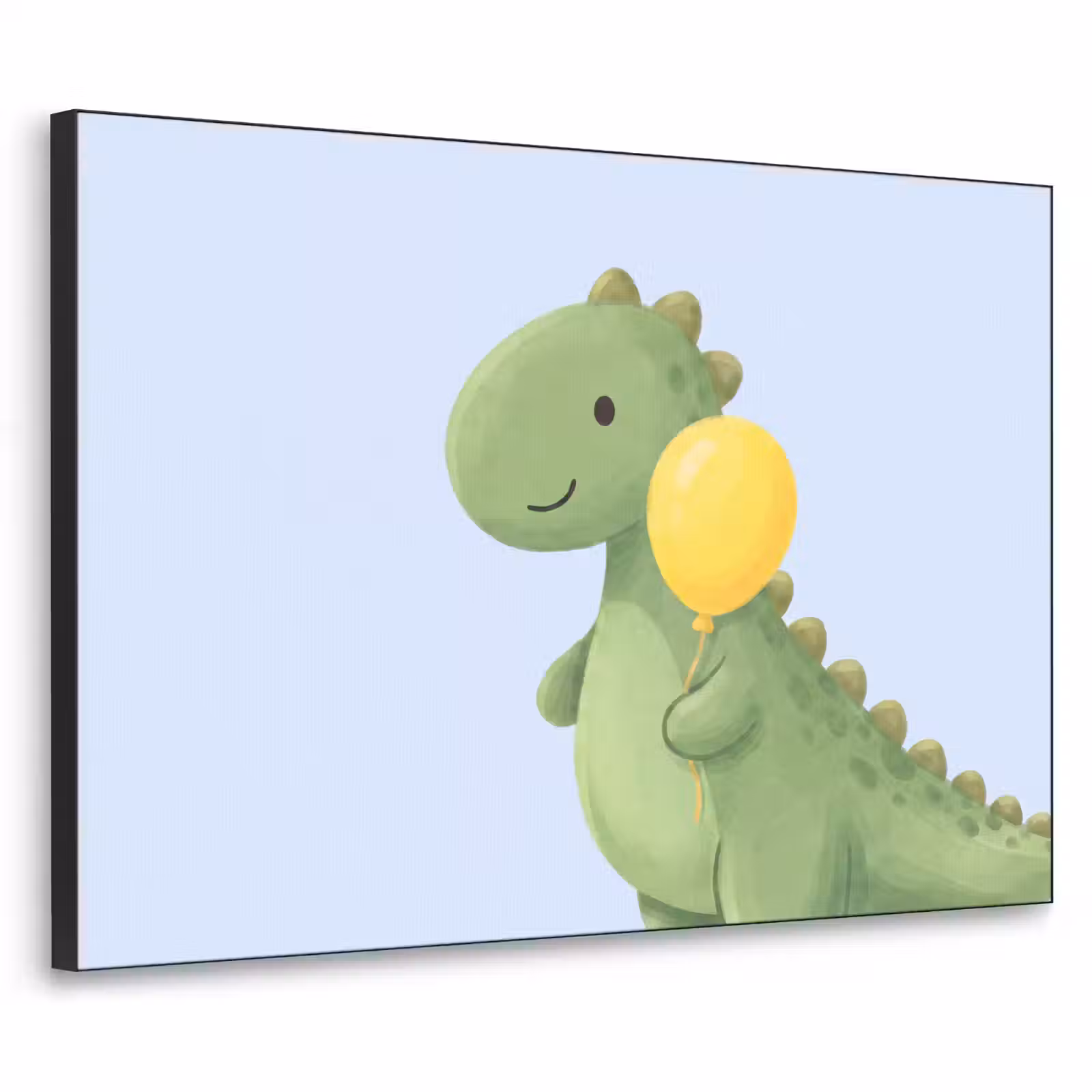 Art Frame - Dinosaurier – Luftballon – Kinderzimmer – Illustration – Grün — 1