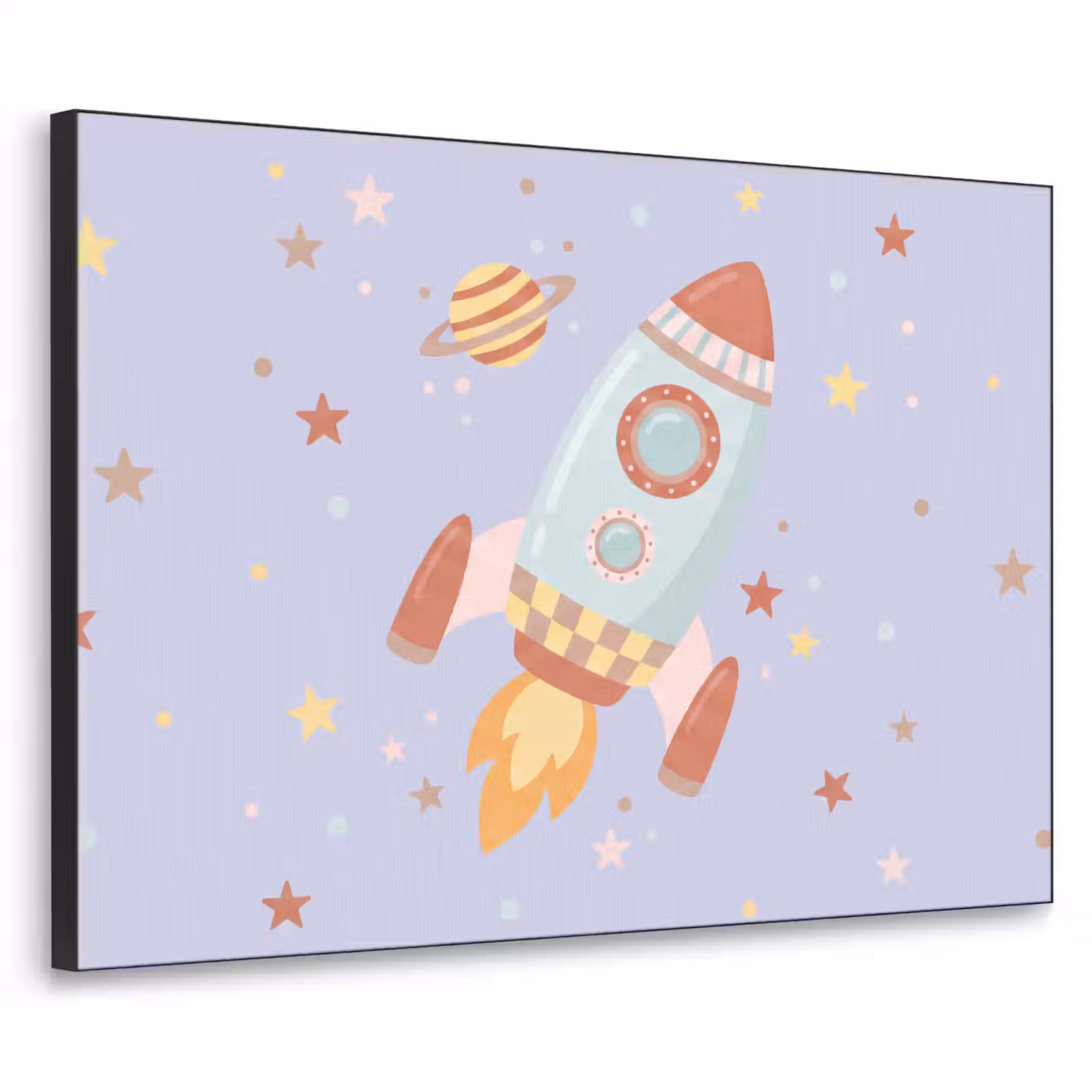 Art Frame - Rakete – Weltraum – Planet – Illustration — 1