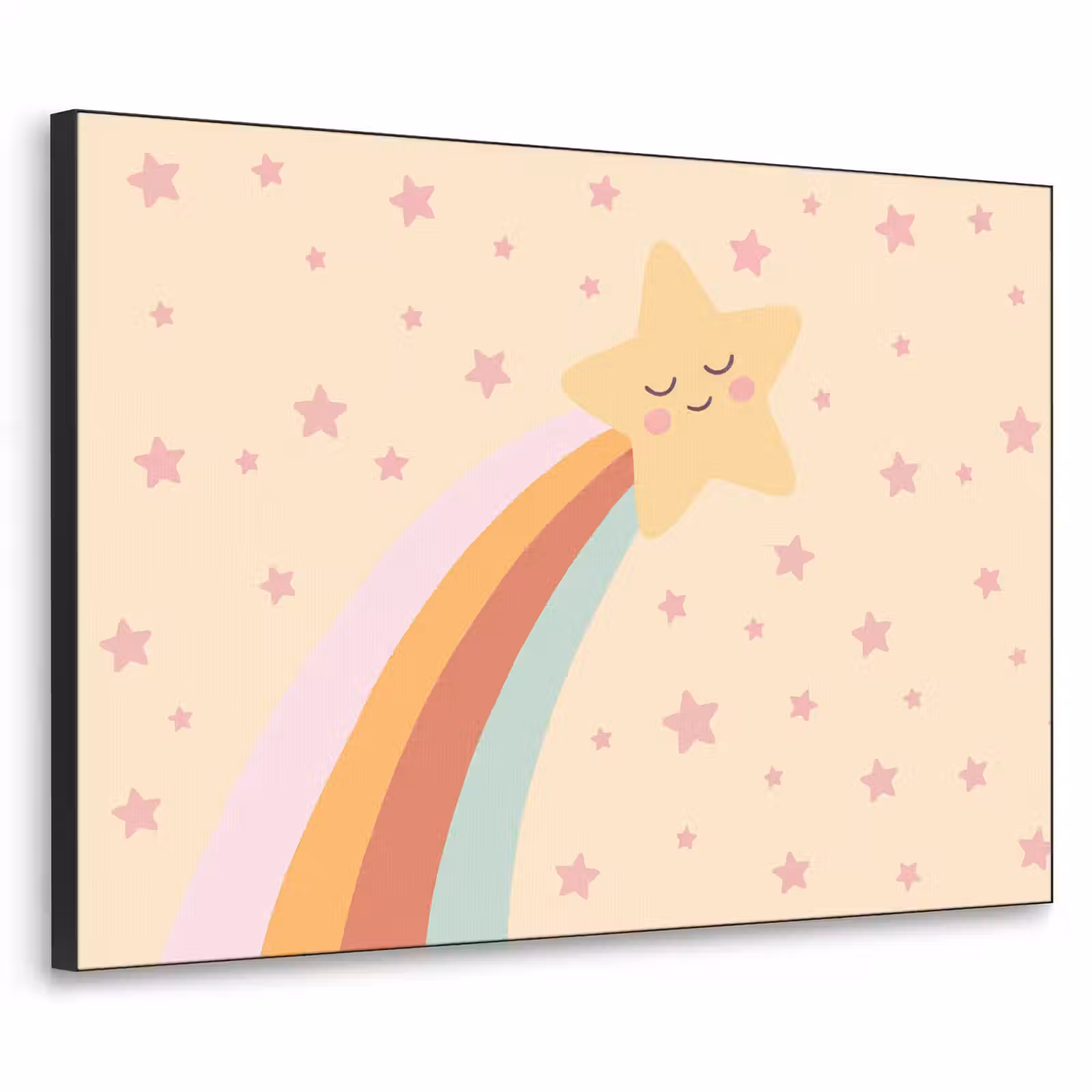 Art Frame - Stern – Regenbogen – Nacht – Illustration – Pastell — 1