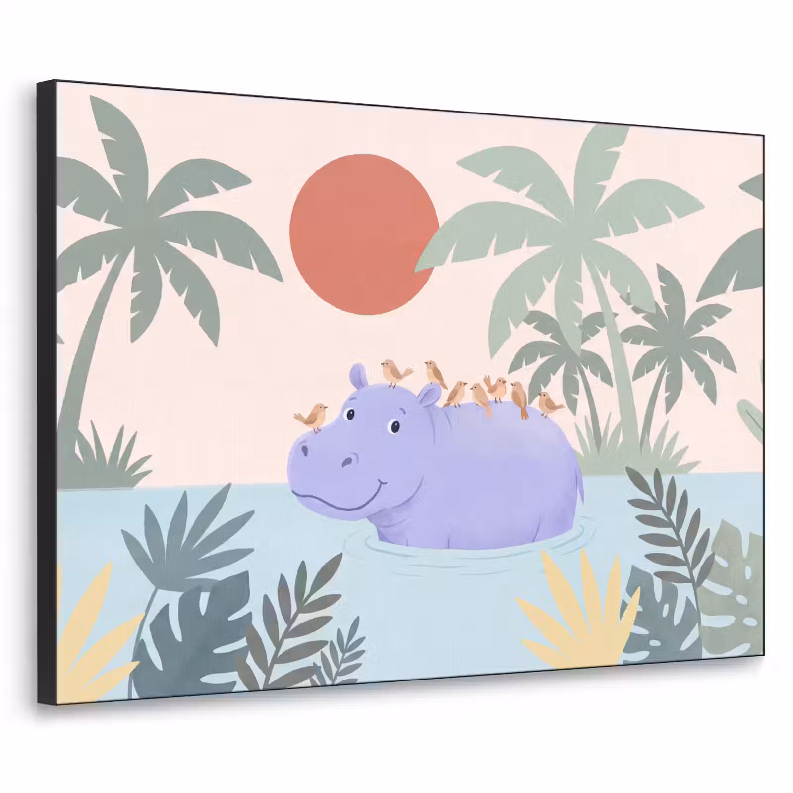 Art Frame - Tiere – Vogel – Wasser – Natur – Illustration — 1