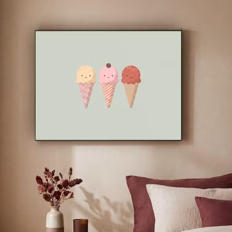 Art Frame - Eis – Eistüten – Essen – Illustration – Fröhlich — 2