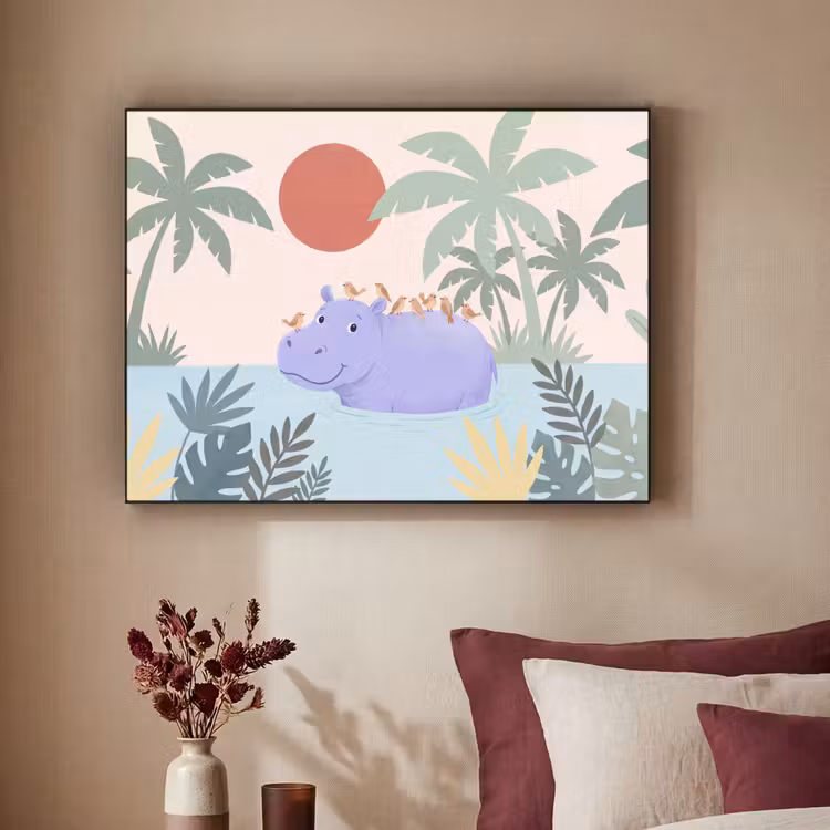 Art Frame - Tiere – Vogel – Wasser – Natur – Illustration — 2