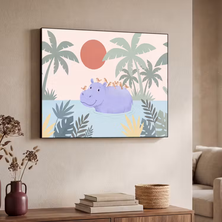 Art Frame - Tiere – Vogel – Wasser – Natur – Illustration — 3