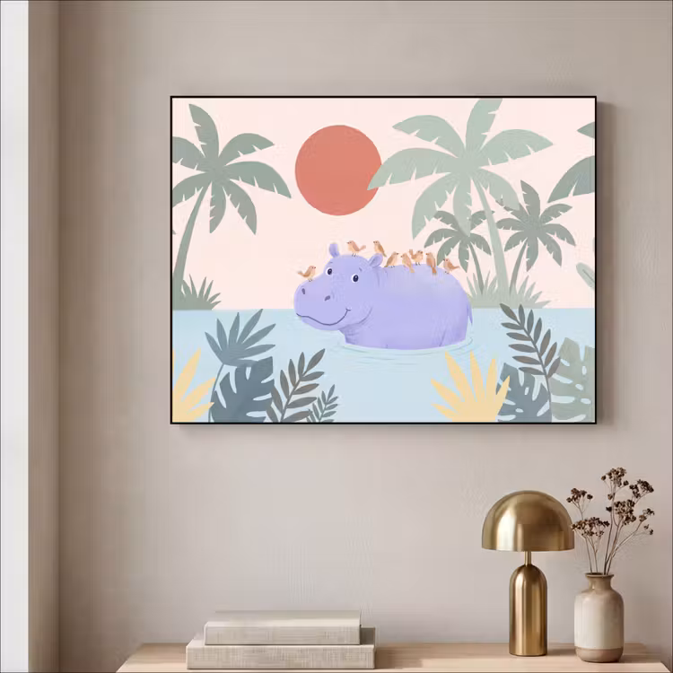 Art Frame - Tiere – Vogel – Wasser – Natur – Illustration — 4