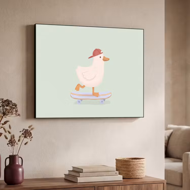 Art Frame - Vogel – Skateboard – Tiere – Cartoon – Verspielt — 3