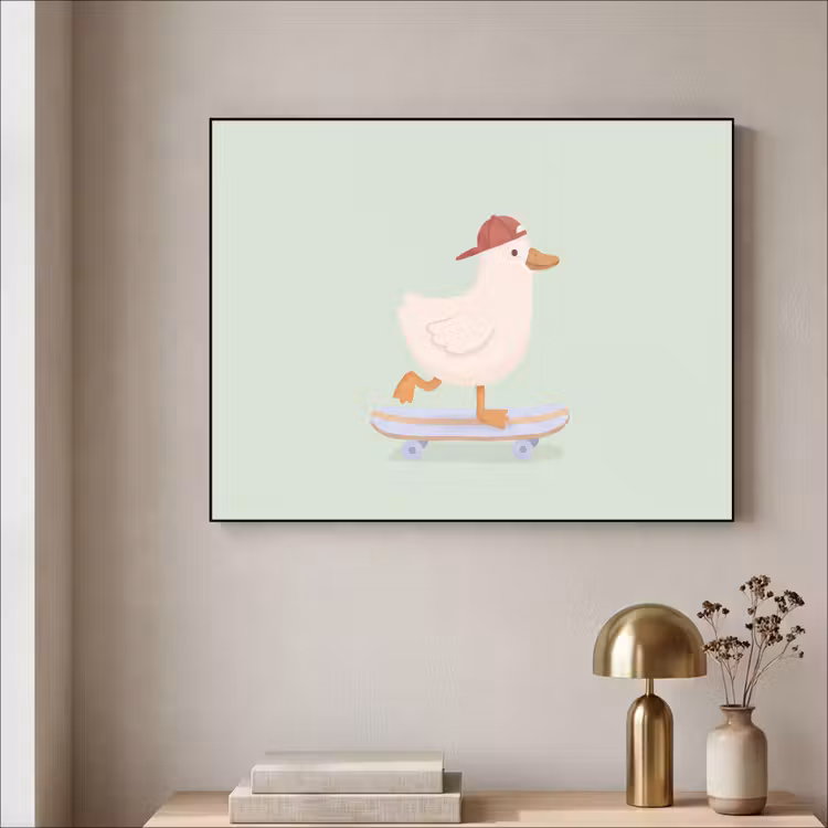 Art Frame - Vogel – Skateboard – Tiere – Cartoon – Verspielt — 4