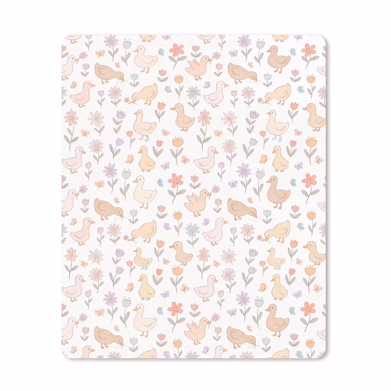 Mauspad - Vogel – Blumen – Muster – Pastell – Tiere — 1