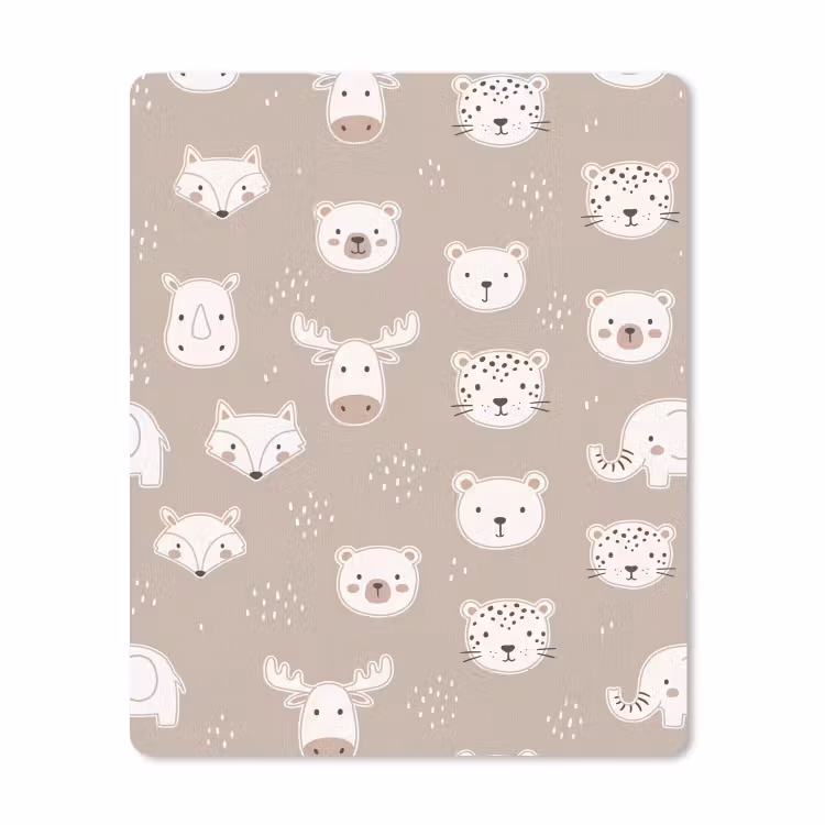 Mauspad - Tiere – Muster – Illustration – Modern – Beige — 1