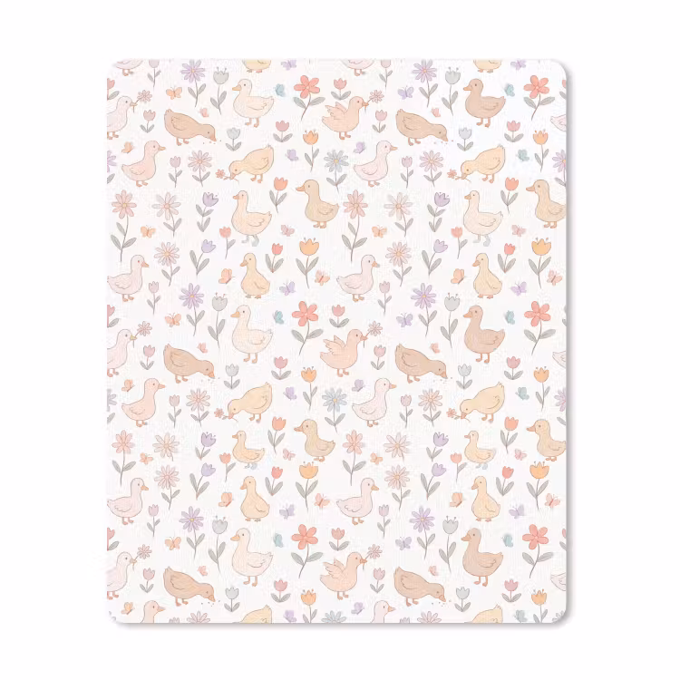 Mauspad - Vogel – Blumen – Muster – Pastell – Tiere — 1