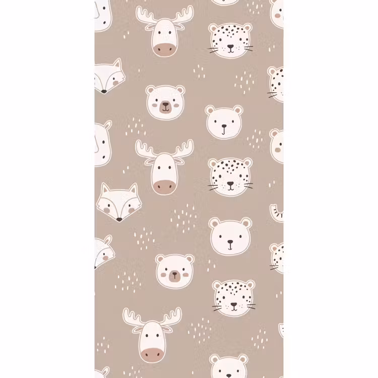 Tapete - Tiere – Muster – Illustration – Modern – Beige — 2
