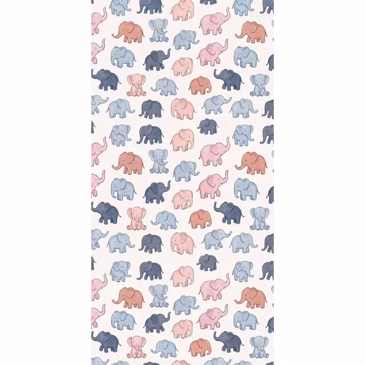 Tapete - Tiere – Muster – Kinderzimmer – Pastell – Verspielt — 2
