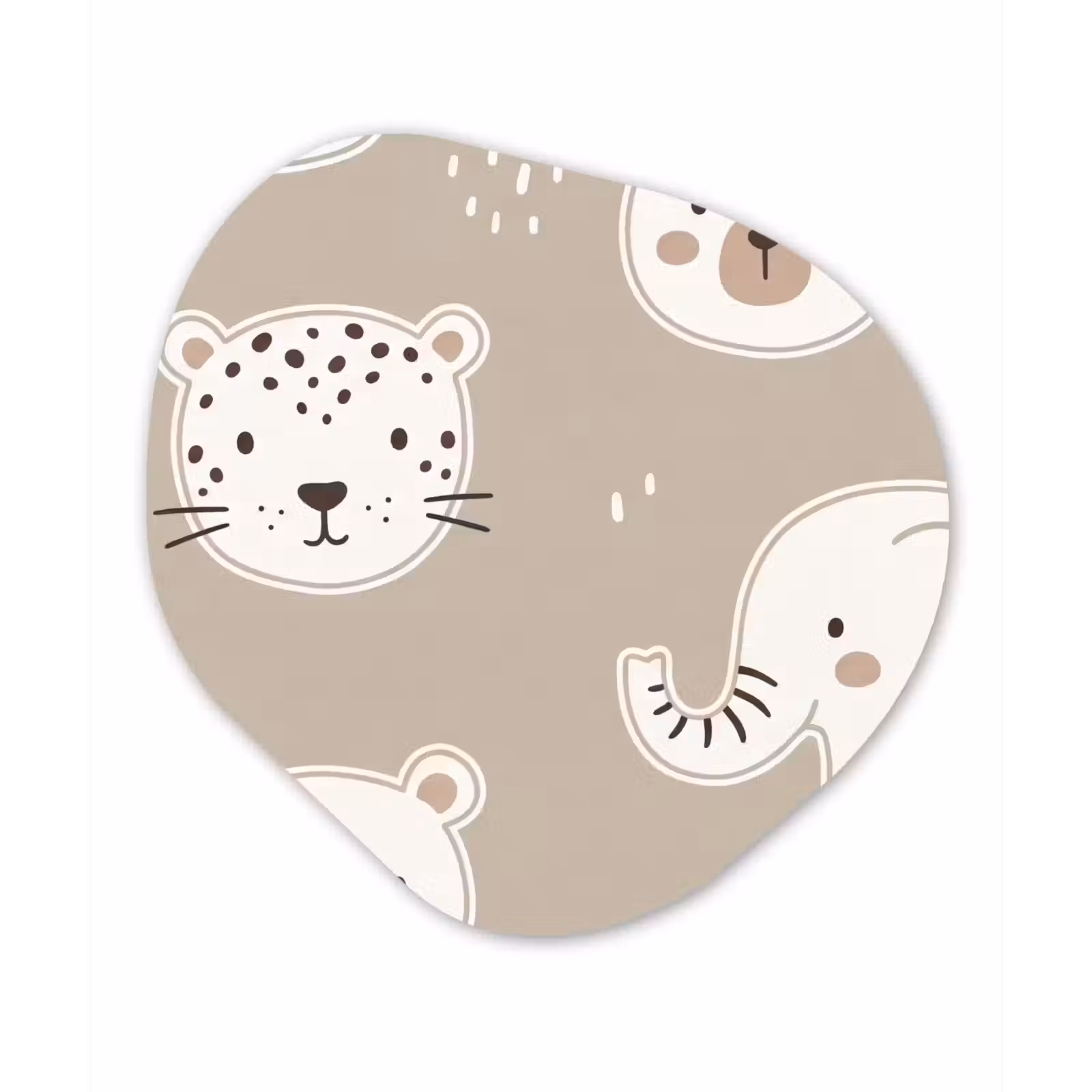Forexbild Organische Form - Tiere – Muster – Illustration – Modern – Beige — 1