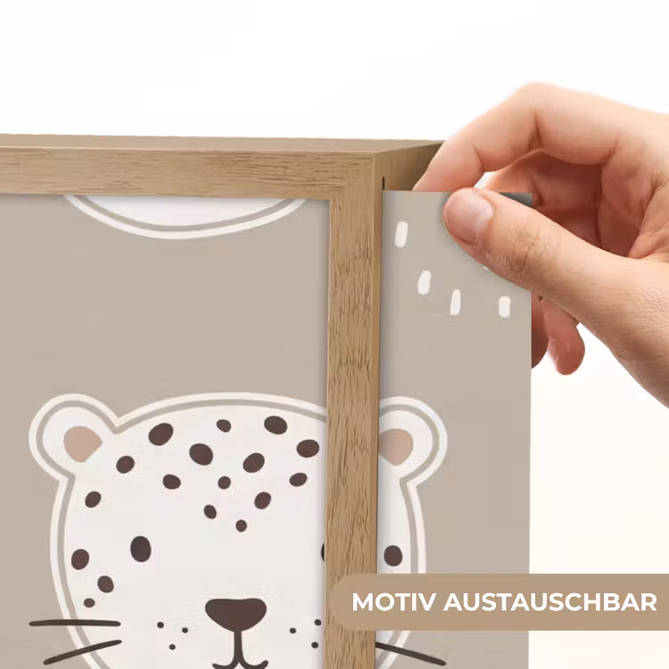 Nachtlicht Kinder - Tiere – Muster – Illustration – Modern – Beige — 5