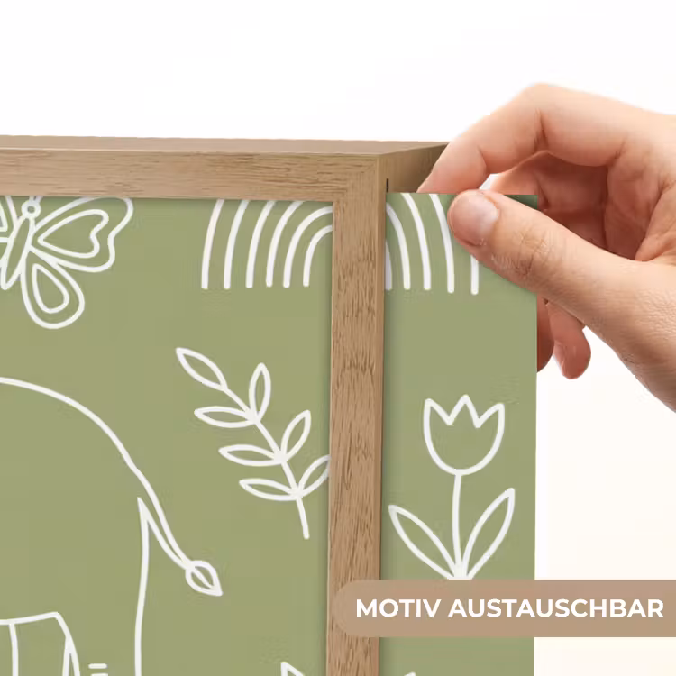 Nachtlicht Kinder - Tiere – Muster – Illustration – Natur – Grün — 5