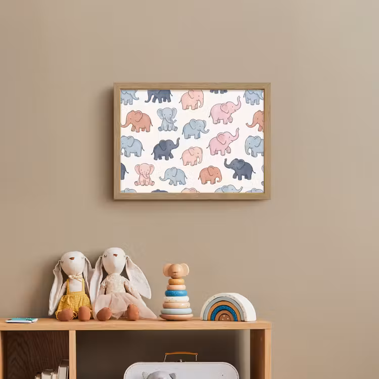 Nachtlicht Kinder - Tiere – Muster – Kinderzimmer – Pastell – Verspielt — 3