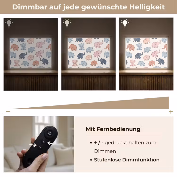Nachtlicht Kinder - Tiere – Muster – Kinderzimmer – Pastell – Verspielt — 7