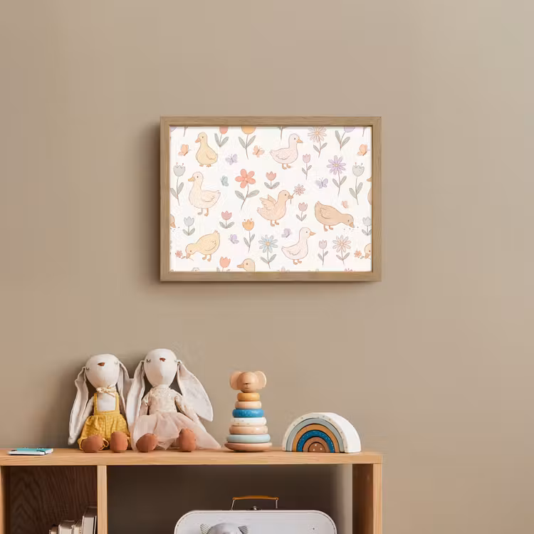 Nachtlicht Kinder - Vogel – Blumen – Muster – Pastell – Tiere — 3