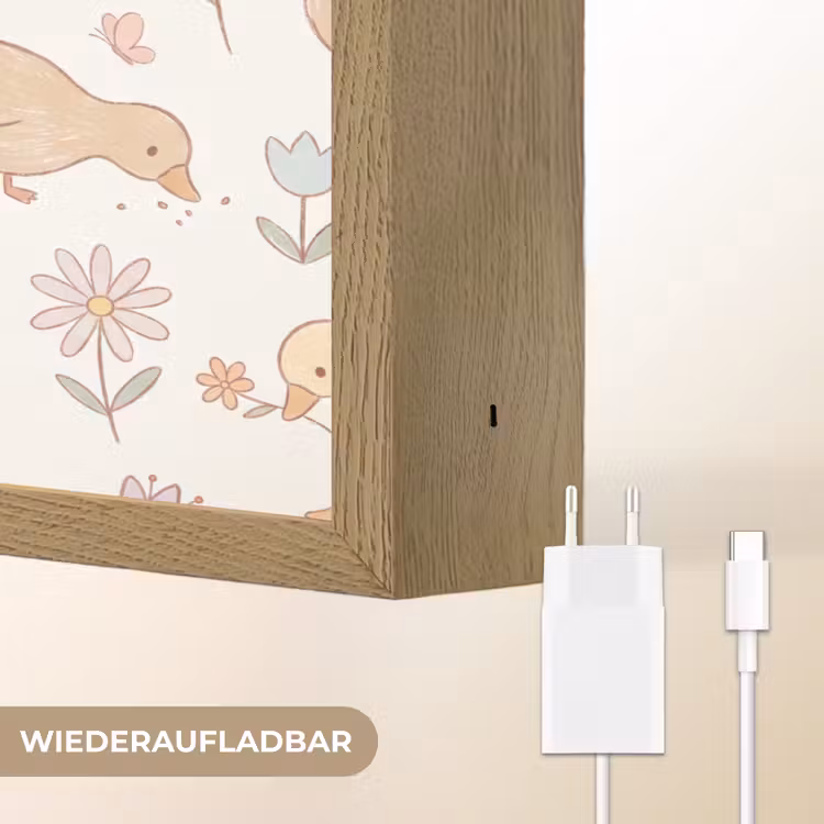 Nachtlicht Kinder - Vogel – Blumen – Muster – Pastell – Tiere — 9