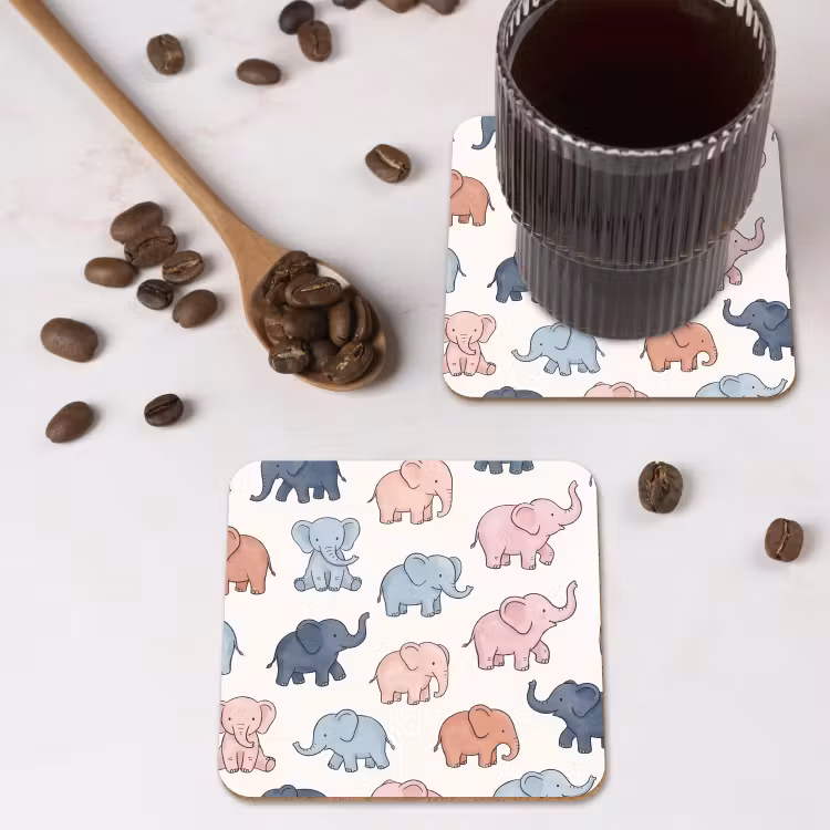 Untersetzer - Tiere – Muster – Kinderzimmer – Pastell – Verspielt — 4