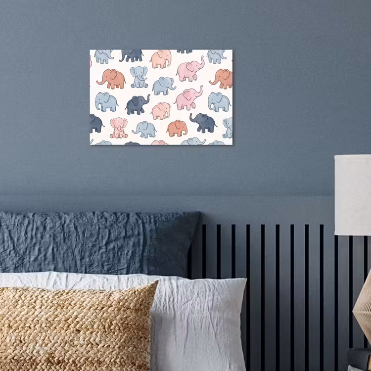 Poster - Tiere – Muster – Kinderzimmer – Pastell – Verspielt — 3