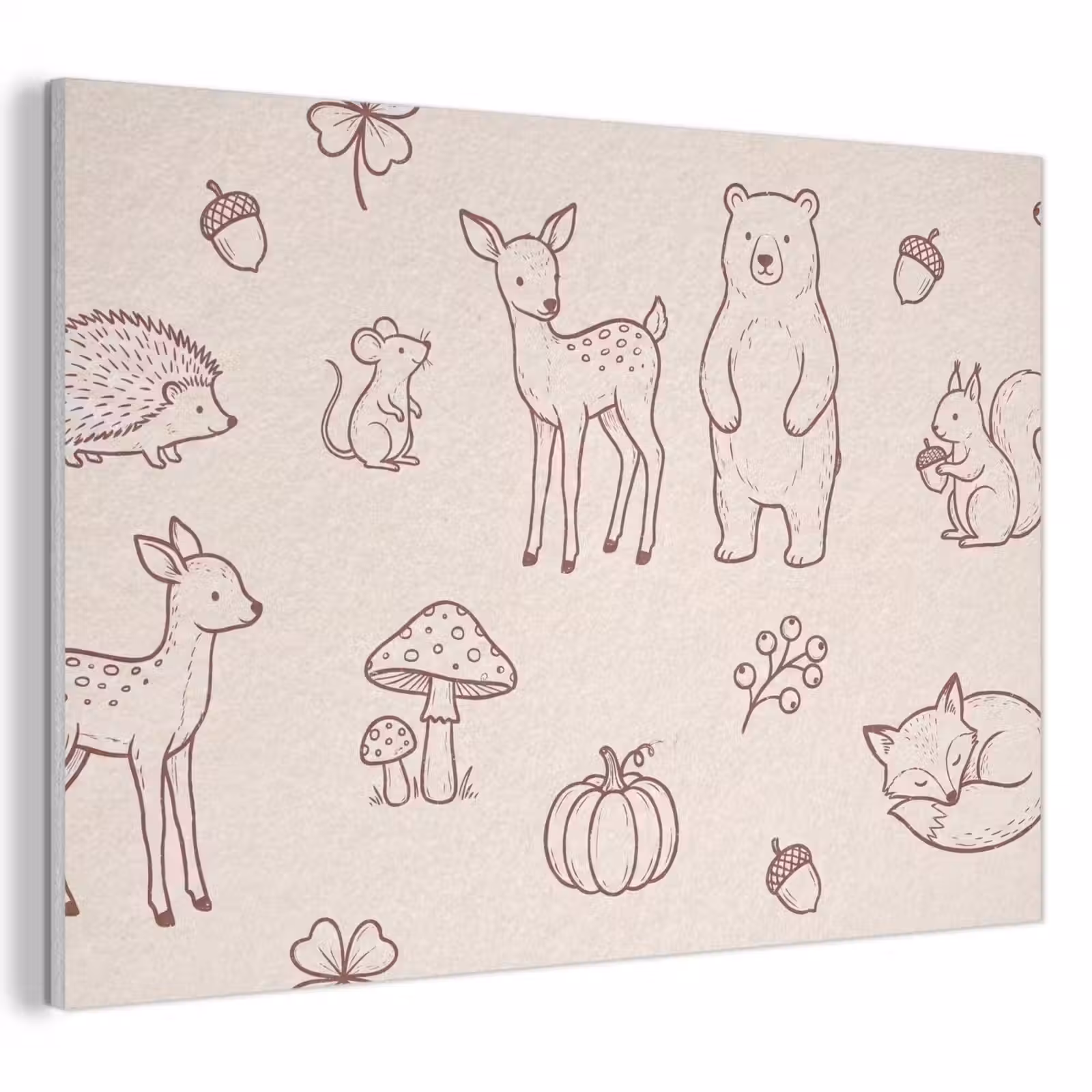 Akustikbild - Tiere – Wald – Natur – Skizze – Muster — 1