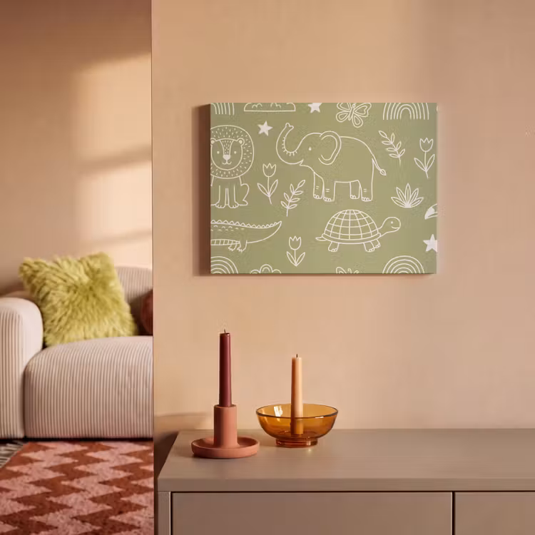Akustikbild - Tiere – Muster – Illustration – Natur – Grün — 2