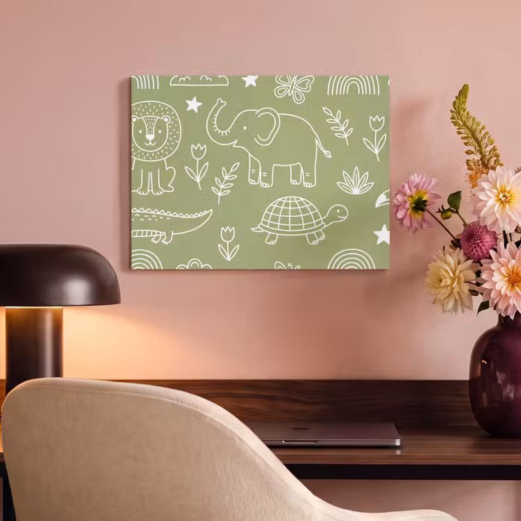 Akustikbild - Tiere – Muster – Illustration – Natur – Grün — 6