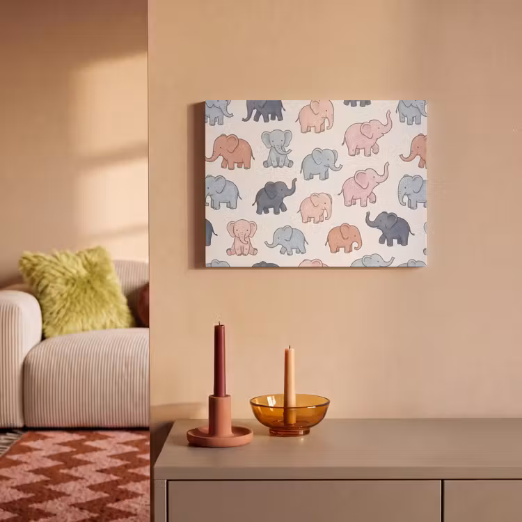 Akustikbild - Tiere – Muster – Kinderzimmer – Pastell – Verspielt — 2