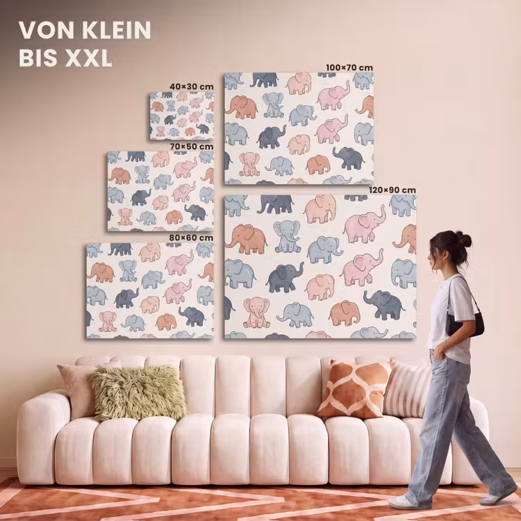 Akustikbild - Tiere – Muster – Kinderzimmer – Pastell – Verspielt — 7