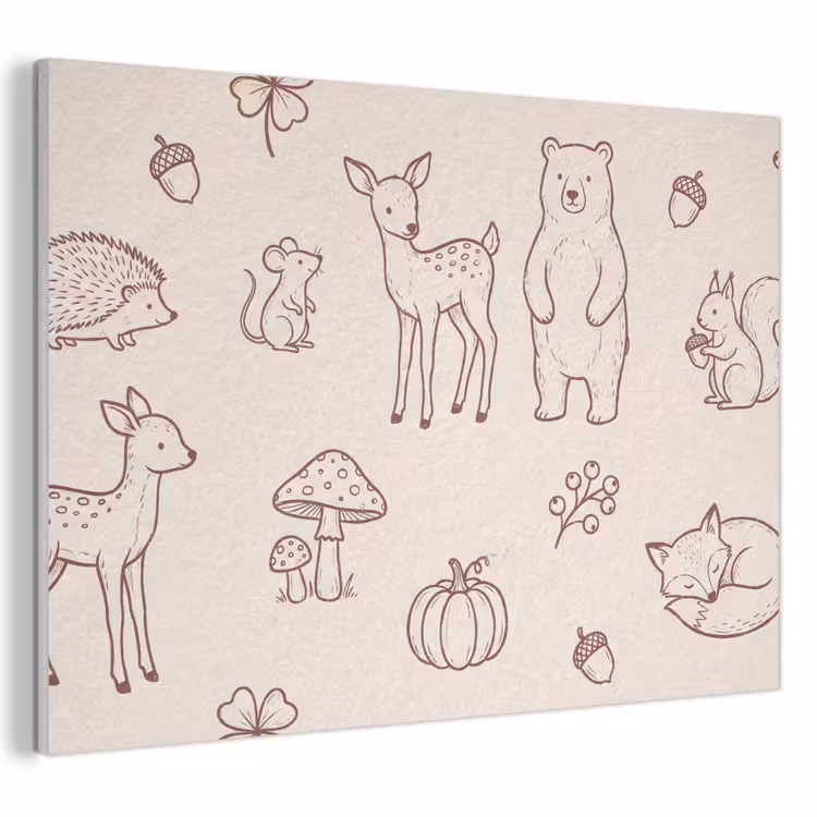 Akustikbild - Tiere – Wald – Natur – Skizze – Muster — 1